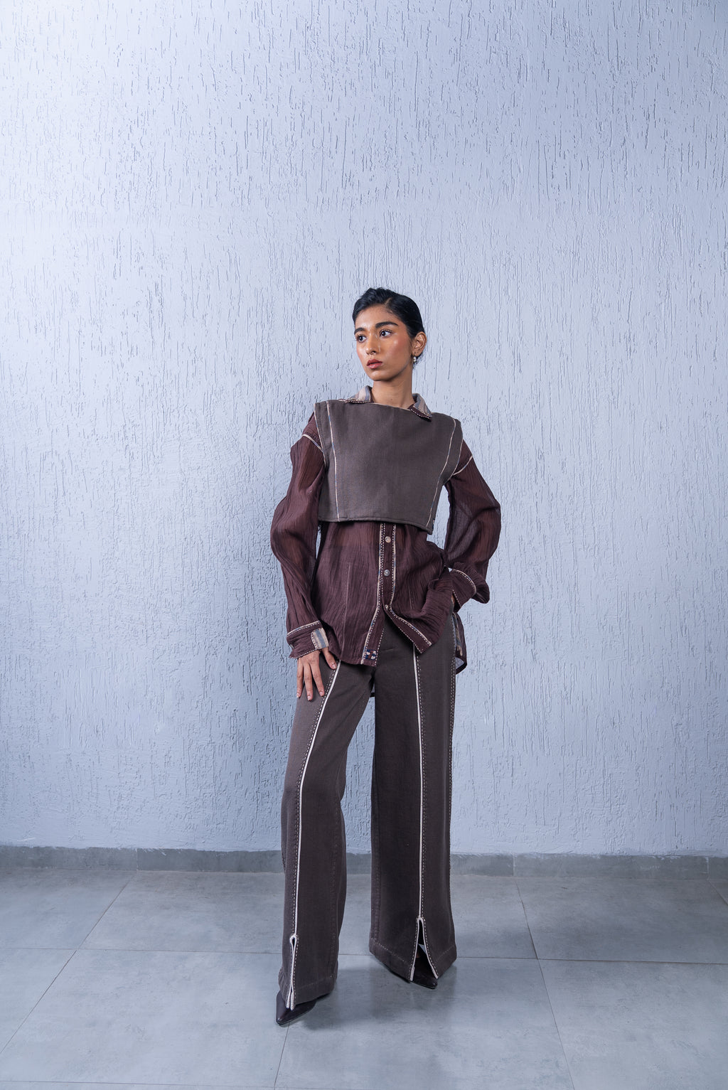 Unquiet Unisex Front Slit Pants