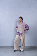 Unquiet Jaali Bib- Amaranth