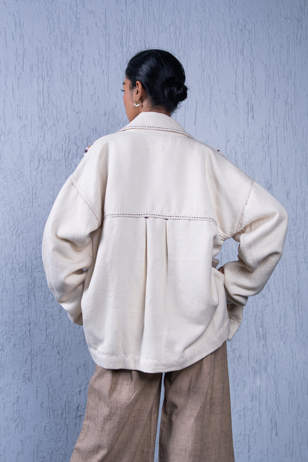 Unquiet Embroidered Shirt Jacket