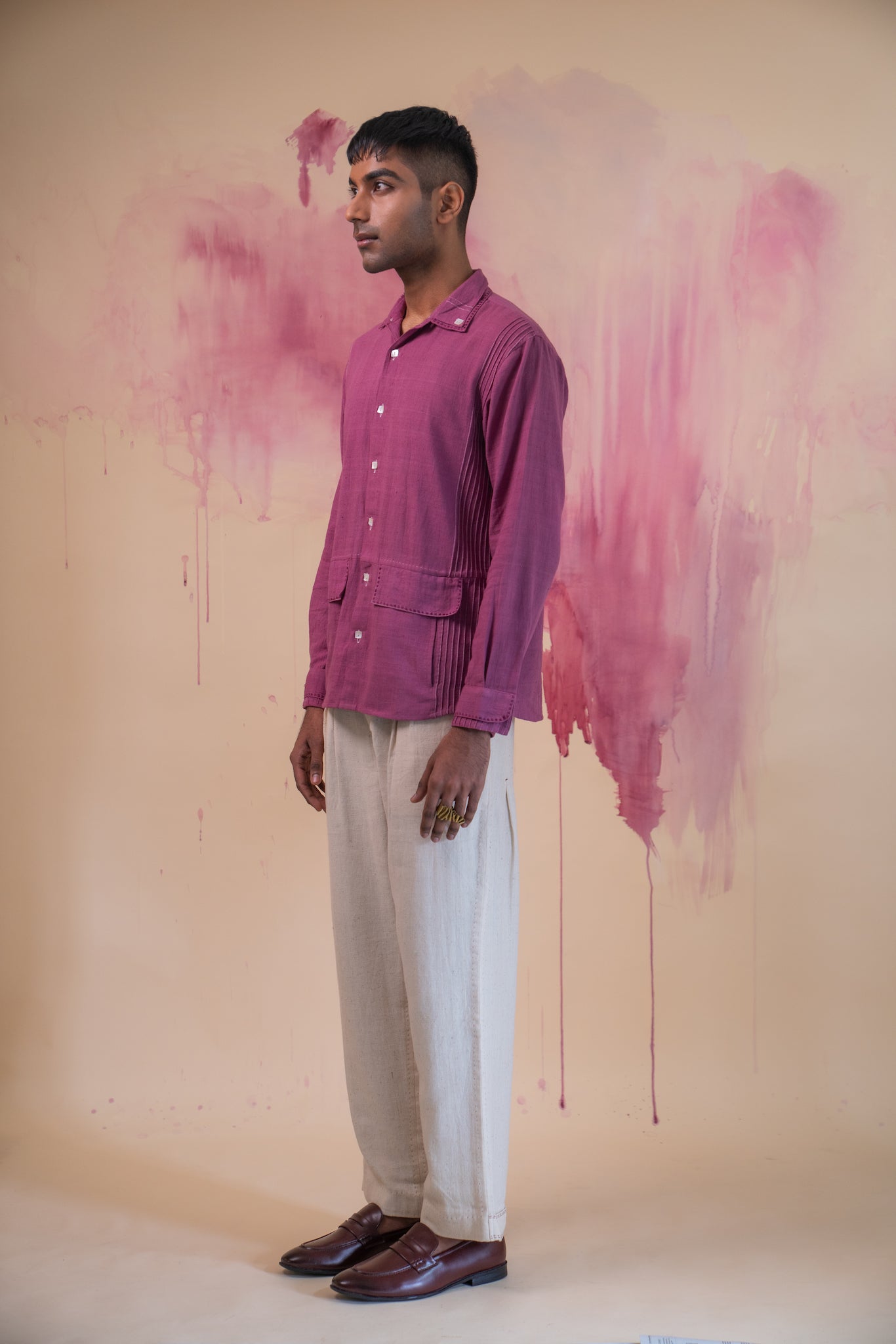 Phosphene Faux Flap Shirt