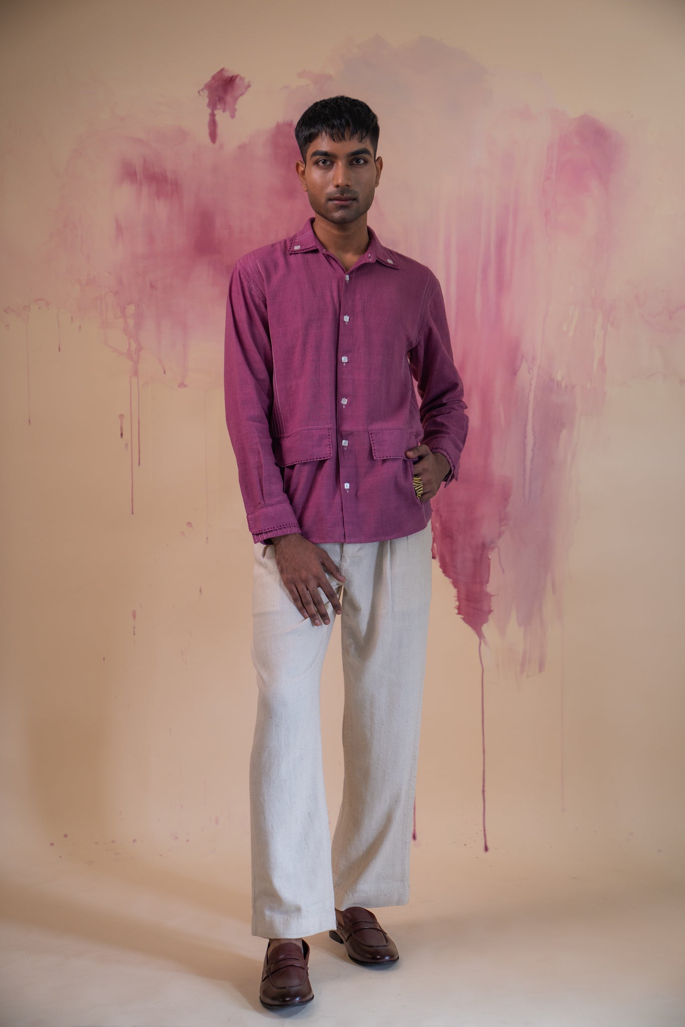 Phosphene Faux Flap Shirt
