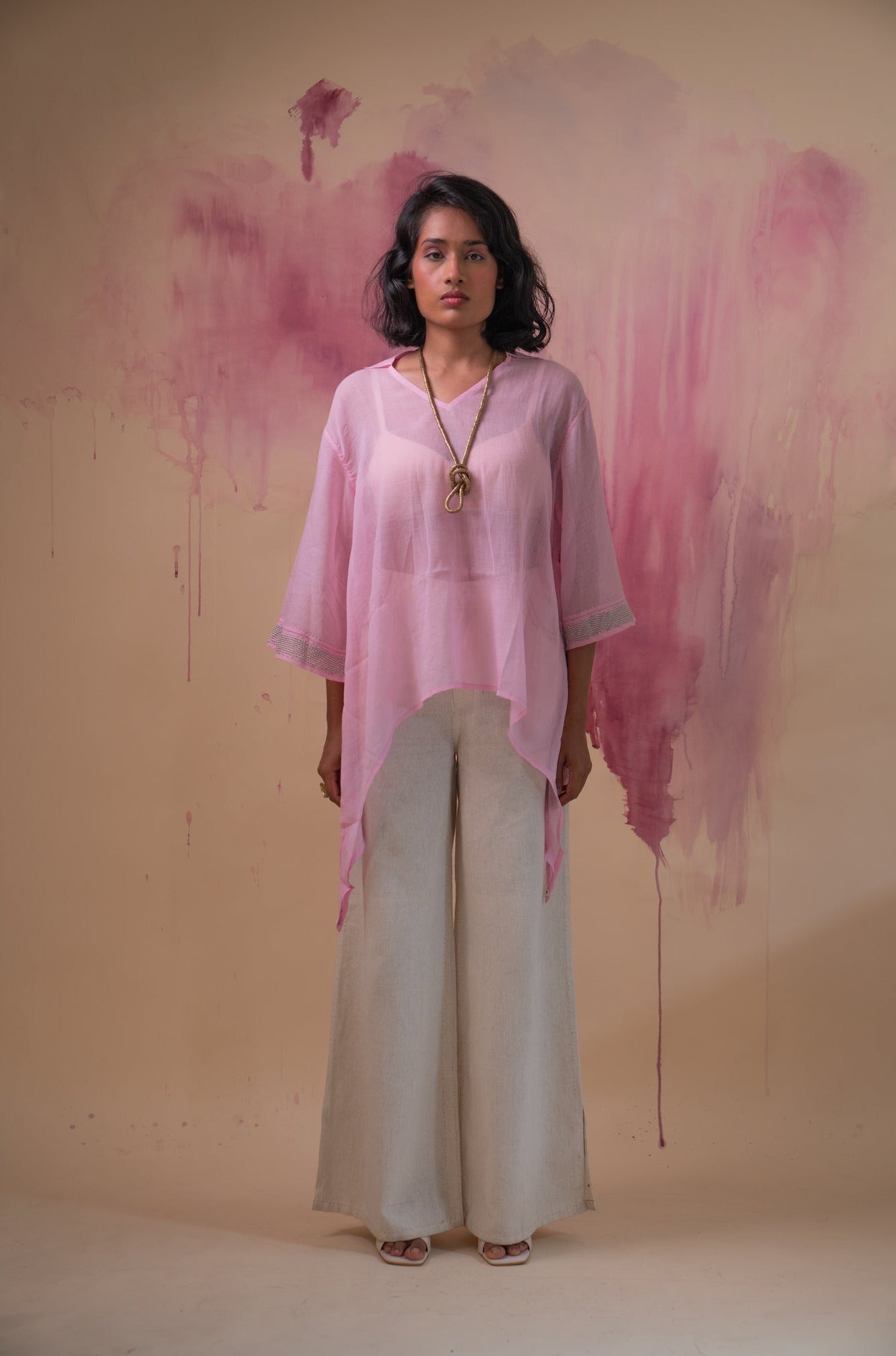 Phosphene Asymmetric Blouse