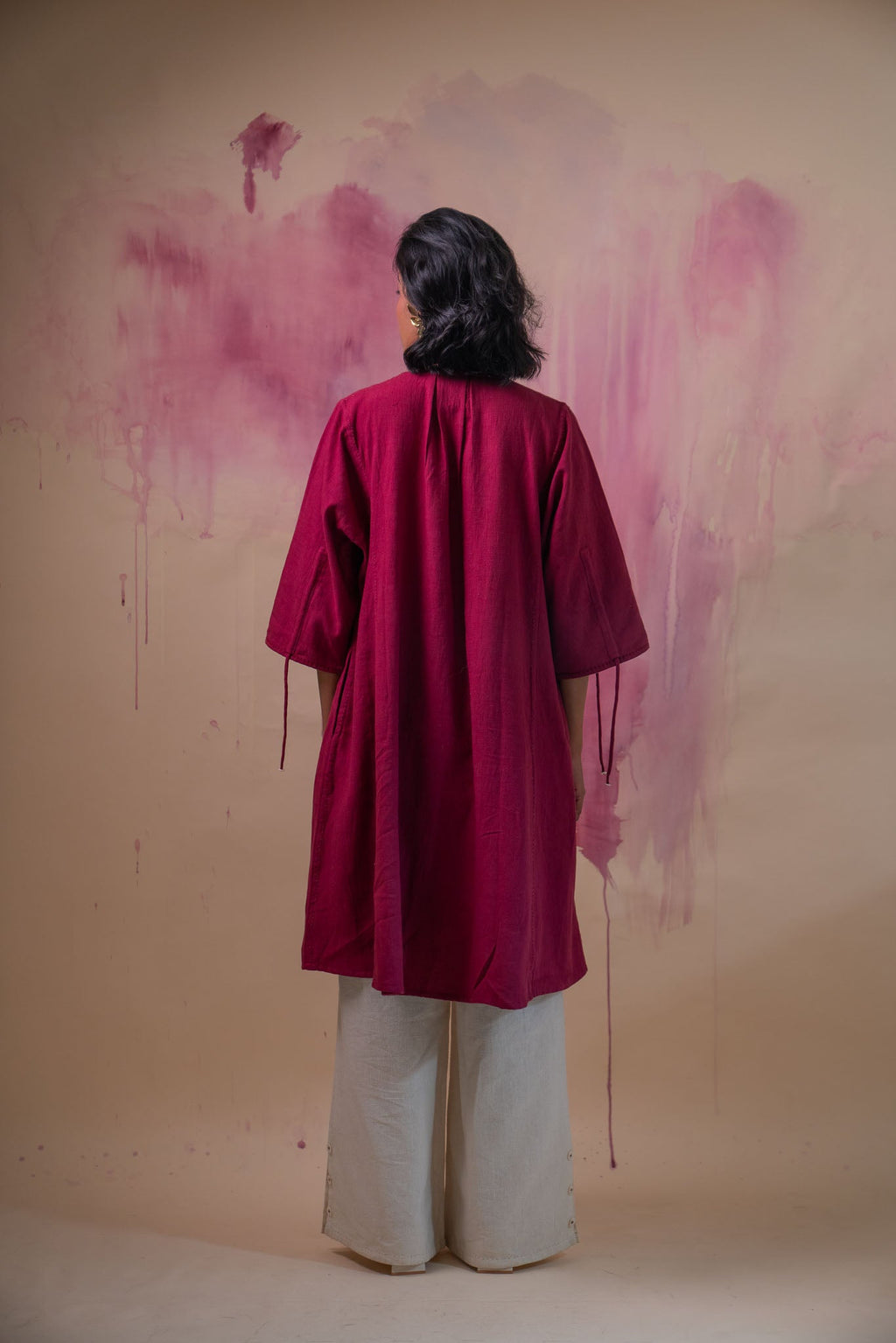 Phosphene Ruched Dress & Kora Pants Set