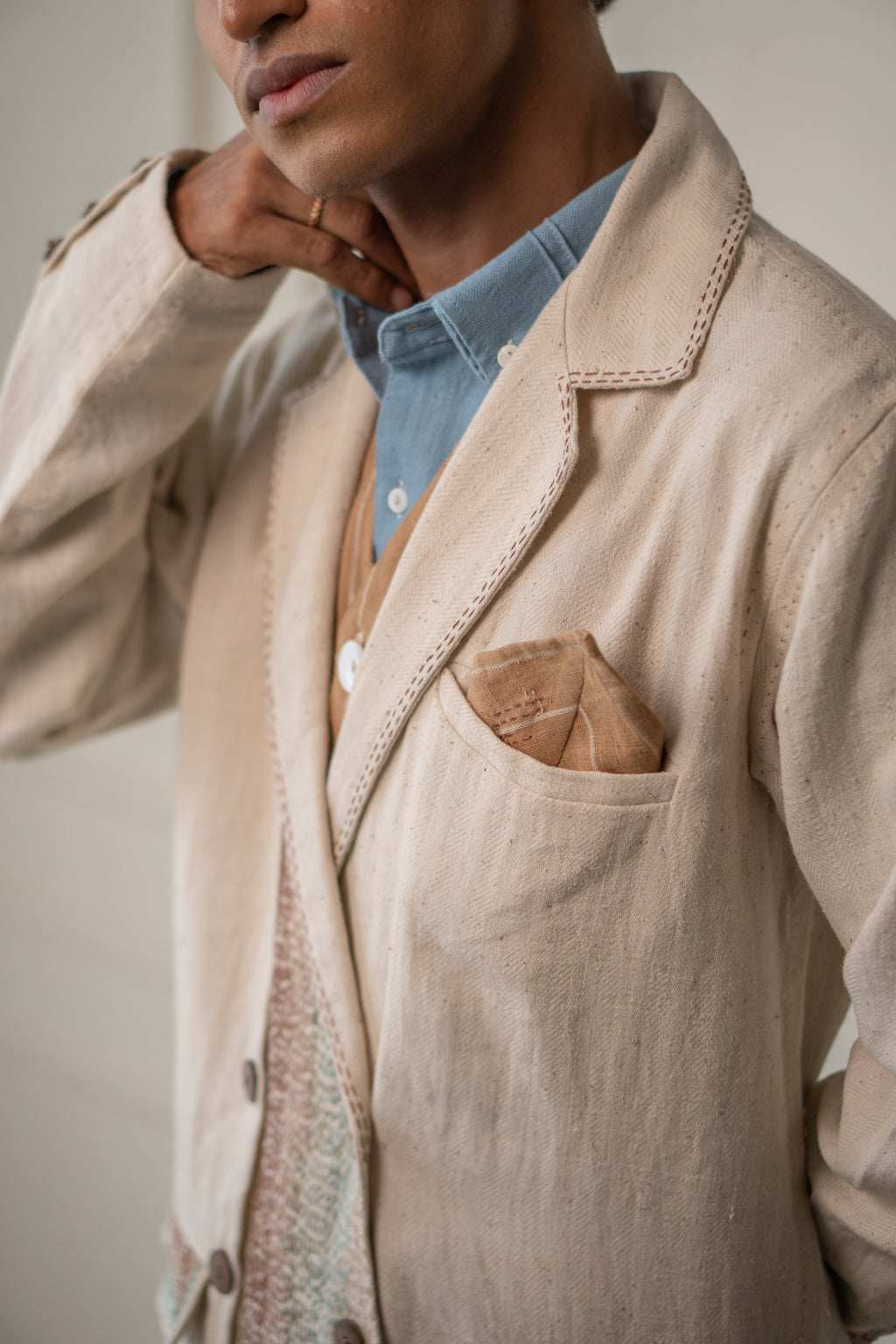 Materiality Unisex  Double-Breasted Jacket