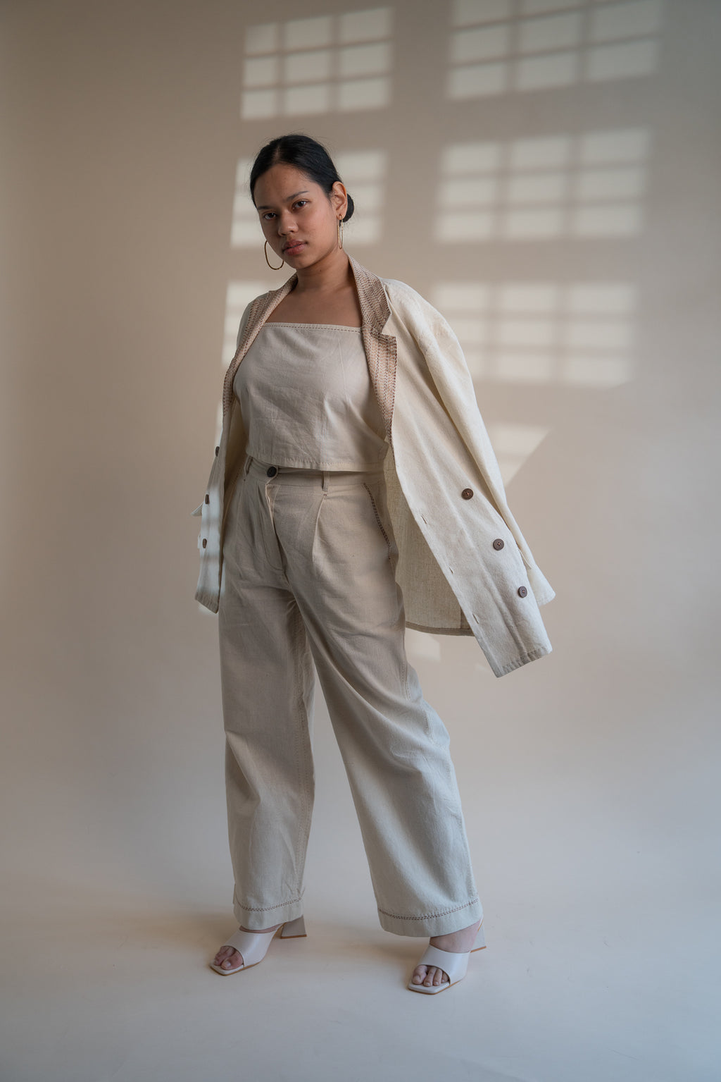 Dawning Unisex Double Breasted Jacket & Straight Pants Set