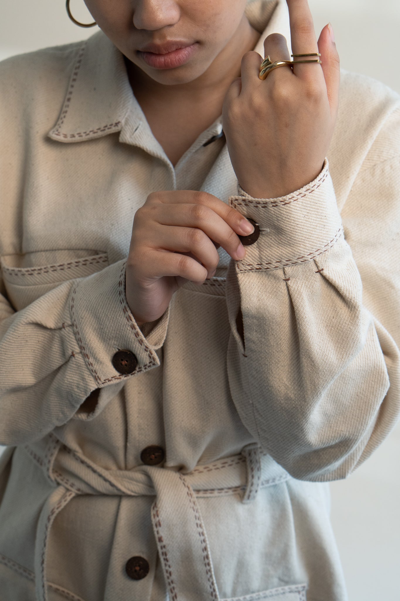 Dawning Denim Dress & Patch Pocket Pants Set
