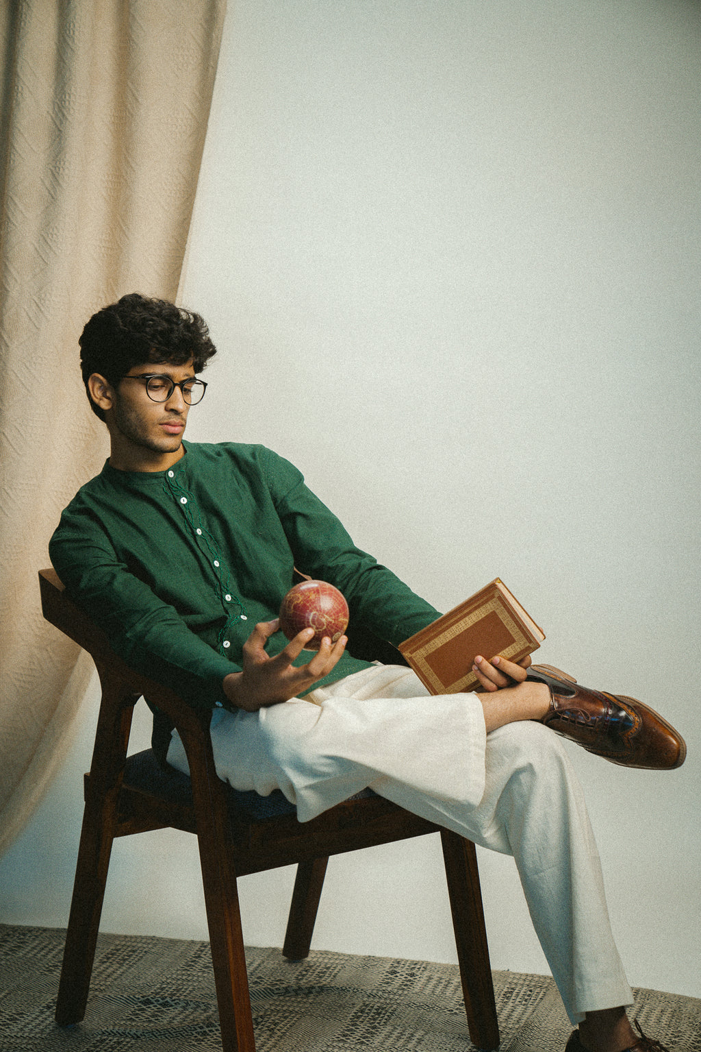 Rewind Angrakha Shirt & Kora Straight Pants