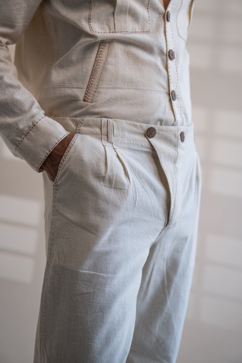 Dawning Shirt Jacket & Wide Leg Pants Set