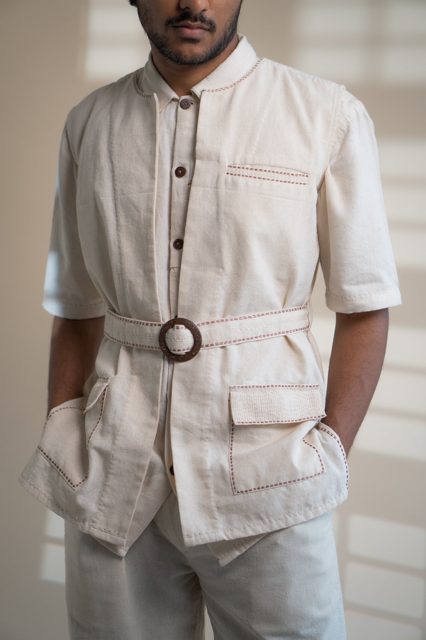 Dawning Unisex Vest & Pleated Pants Set