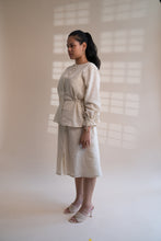 Load image into Gallery viewer, Dawning Peplum Blouse &amp; Flared Skirt Set
