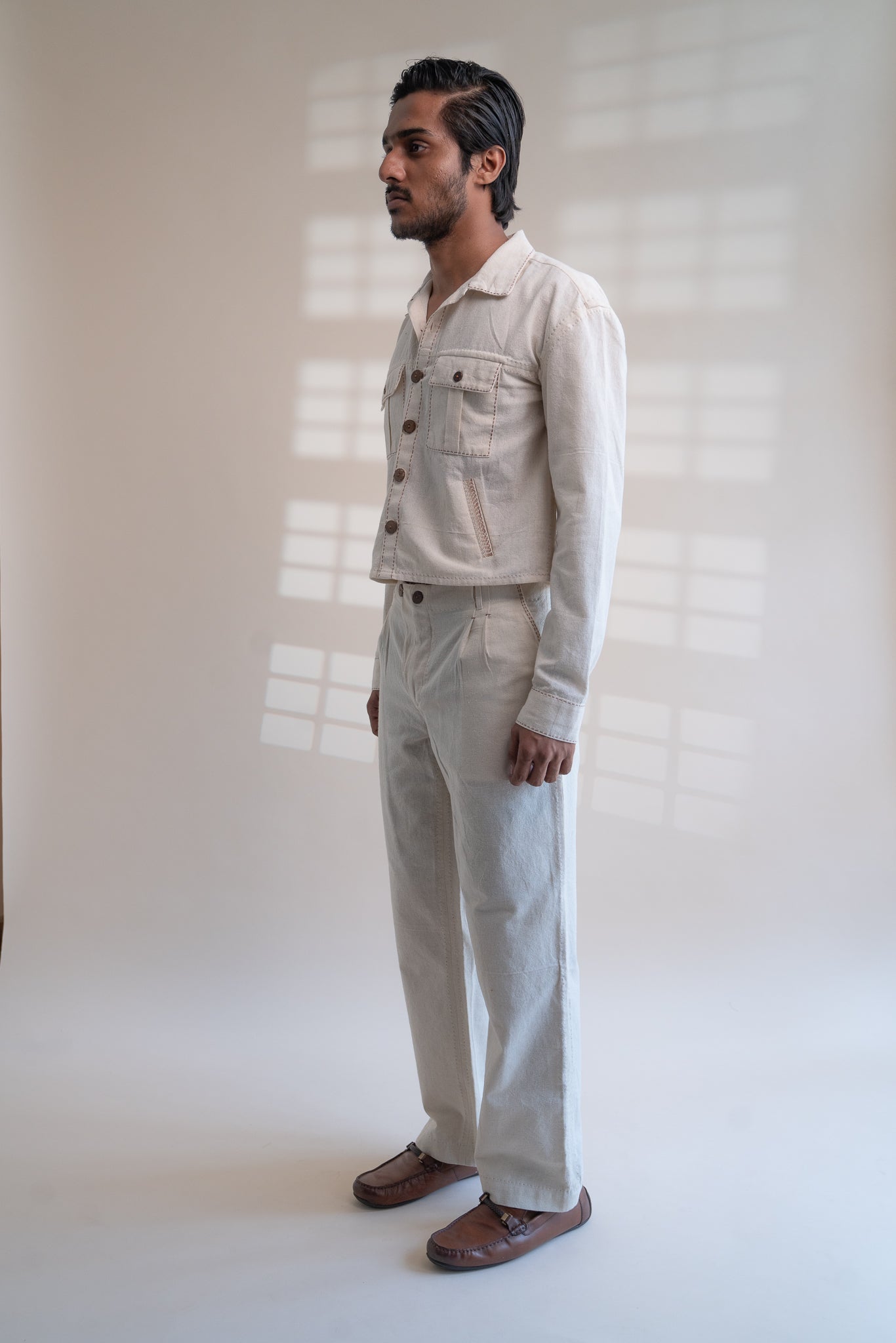 Dawning Shirt Jacket & Wide Leg Pants Set