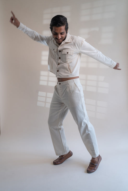 Dawning Shirt Jacket & Wide Leg Pants Set