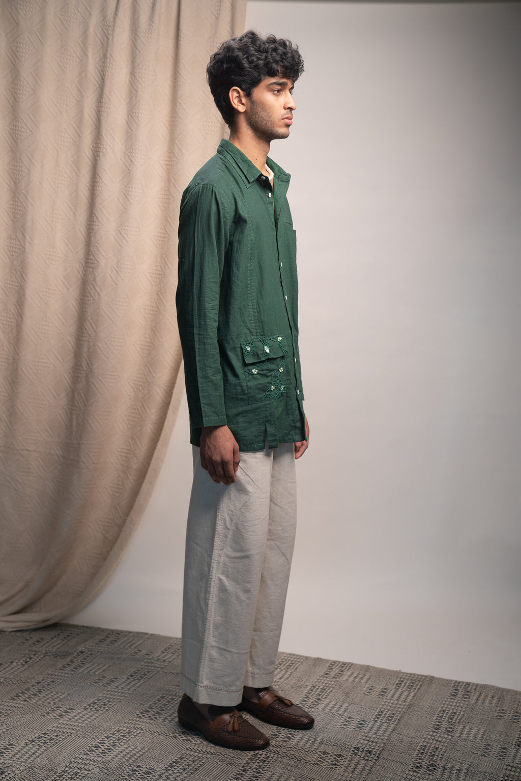 Rewind Panelled Shirt & Kora Straight Pants