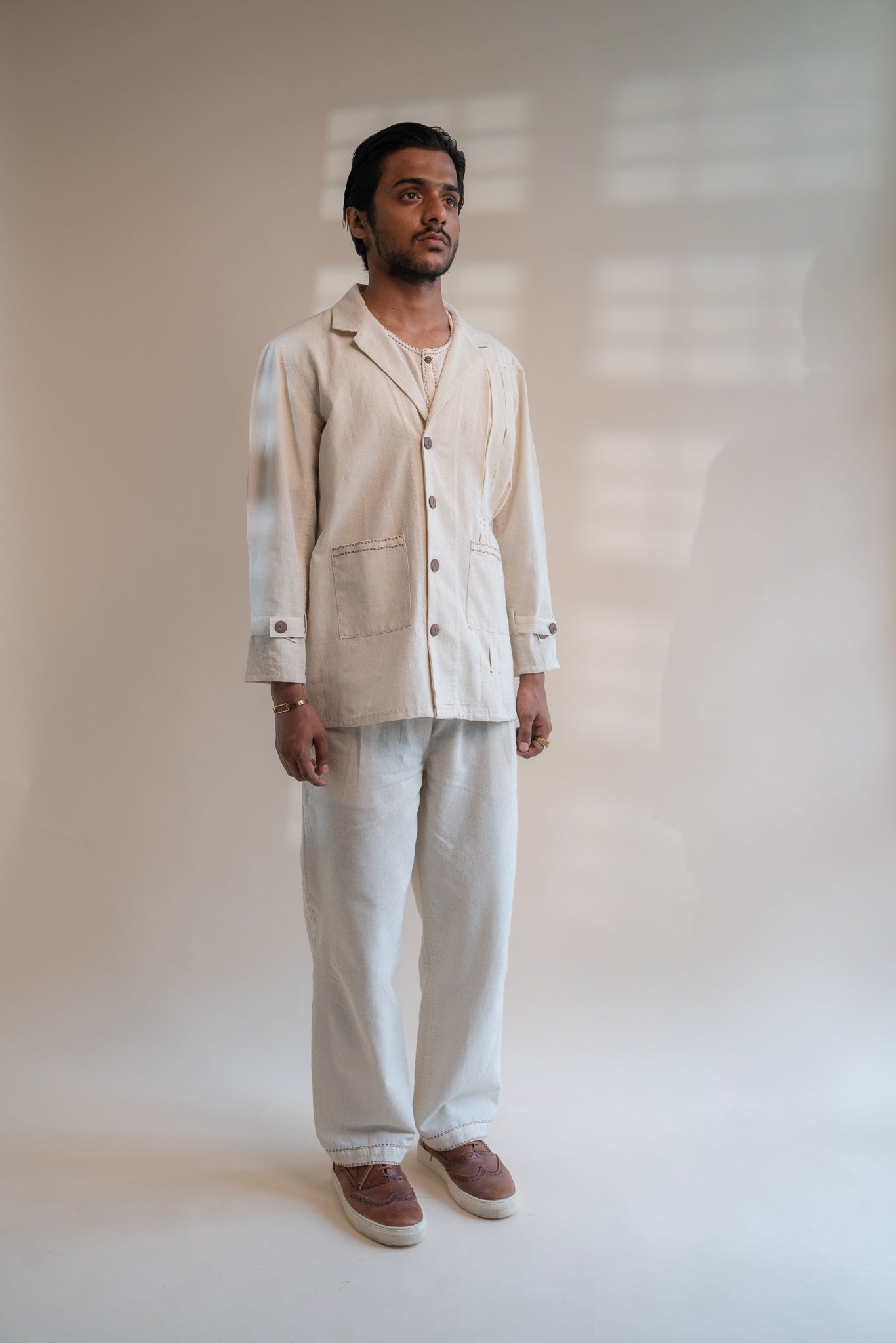 Dawning Unisex Pleated Blazer & Pleated Pants Set