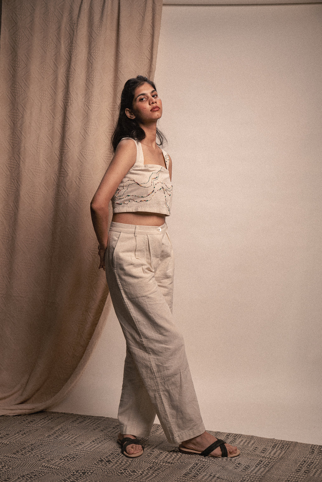 Rewind Reversible Blouse & Kora Straight Pants