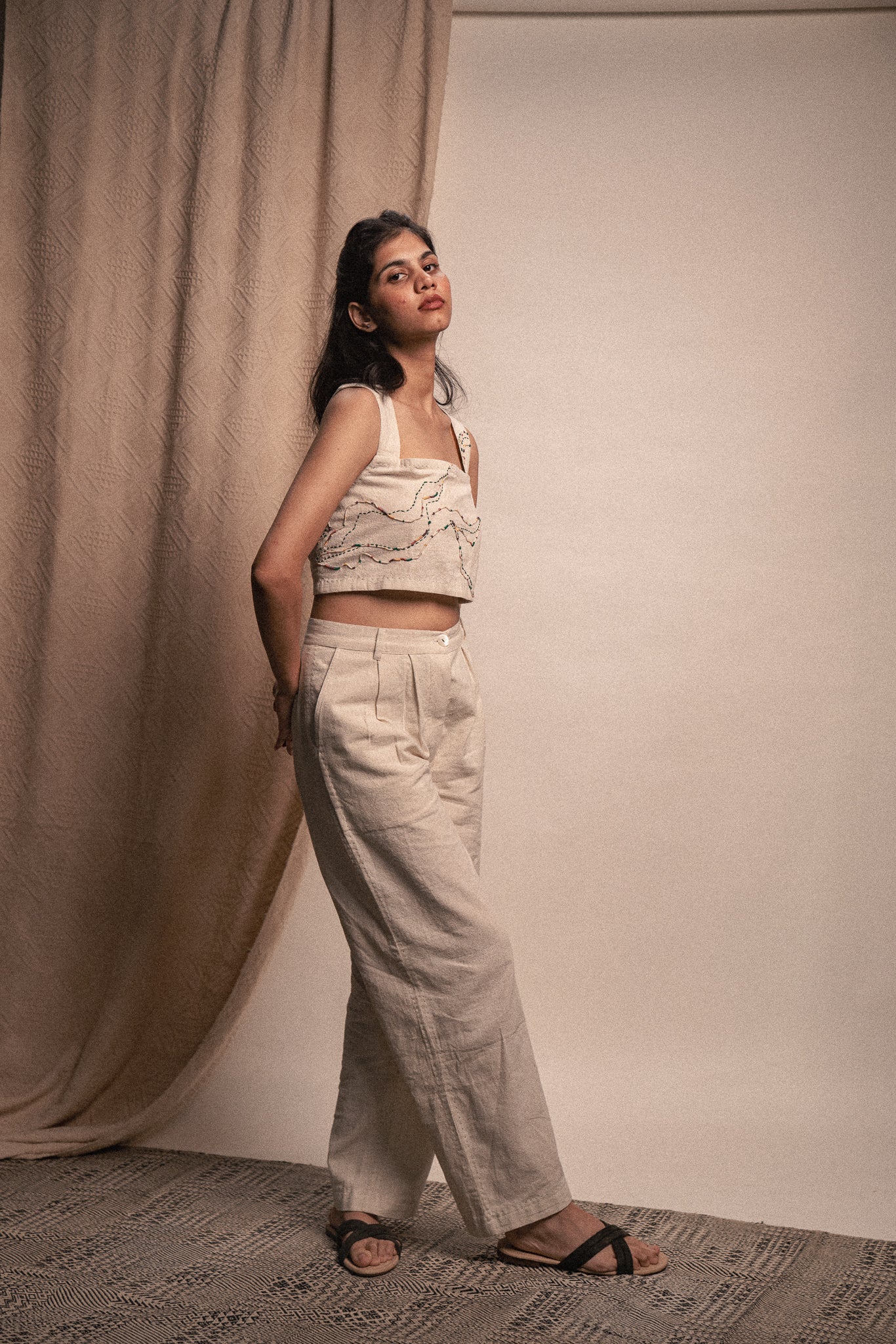 Rewind Reversible Blouse & Kora Straight Pants