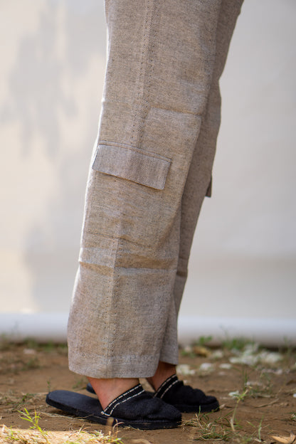 Sonder Pleated Sleeve Blouse & Patch Pocket Pants